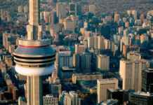 Aerial View of the CN Tower