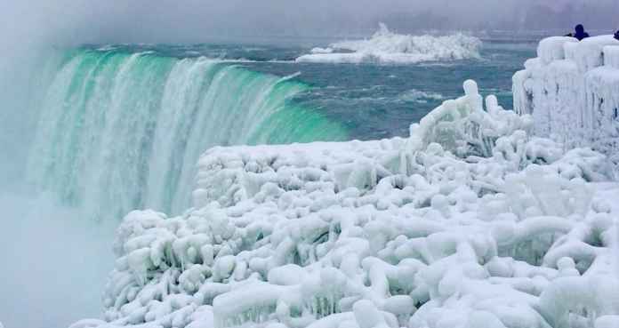 Niagara falls frozen